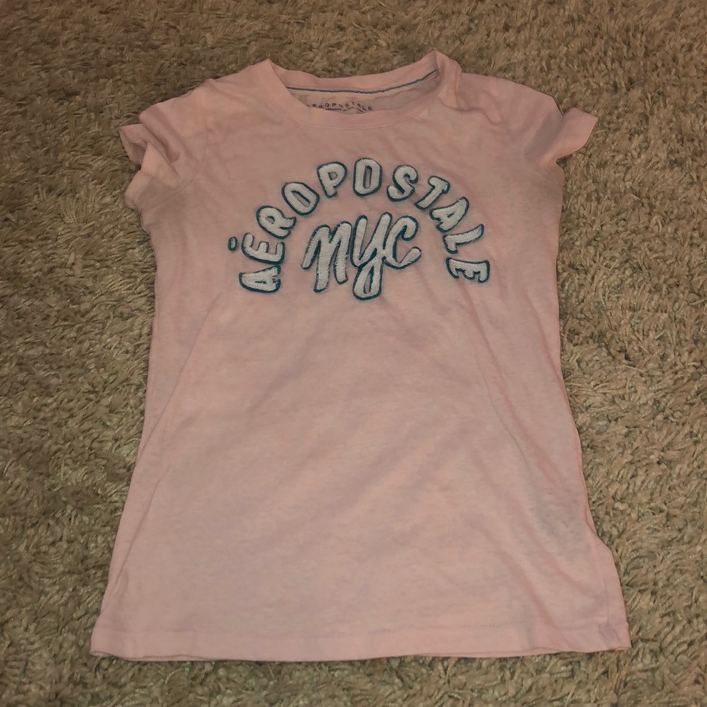 Pink Aeropostale Logo T-Shirt Size Small